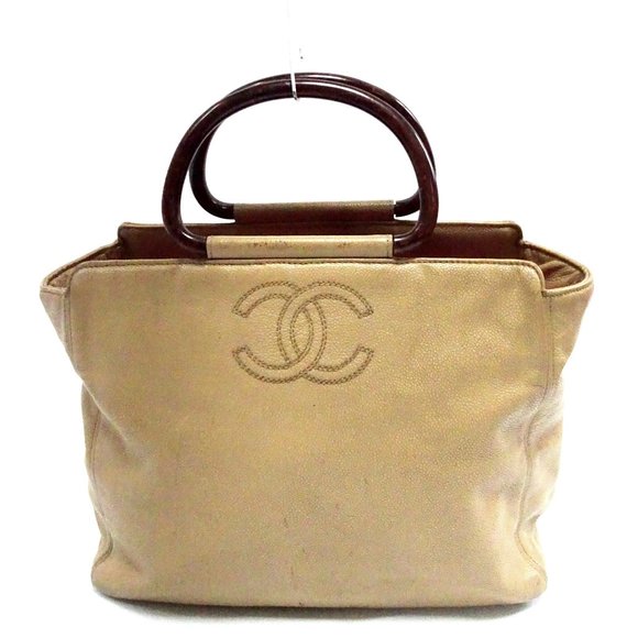 CHANEL Handbags - CHANEL Caviar Leather Tote Handbag Shopper Carrier